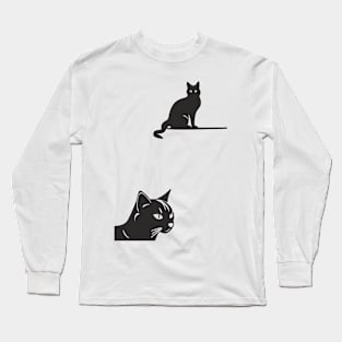 Two Cats Long Sleeve T-Shirt